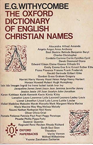 Imagen de archivo de The Oxford Dictionary of English Christian Names a la venta por Better World Books