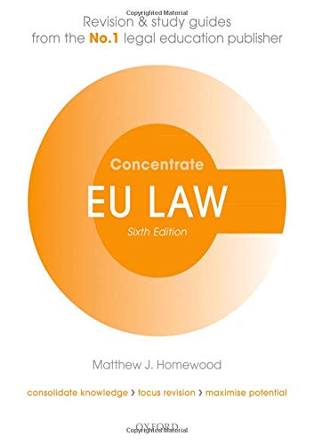 9780198815181: EU Law Concentrate: Law Revision and Study Guide