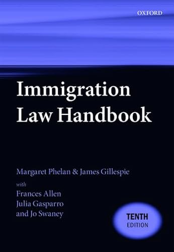 Beispielbild fr Immigration Law Handbook zum Verkauf von Buchpark