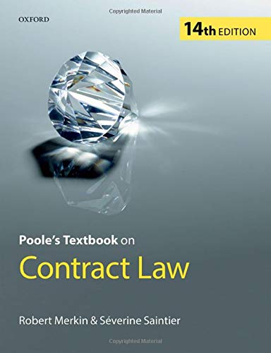 Stock image for Poole's Textbook on Contract Law for sale by WorldofBooks