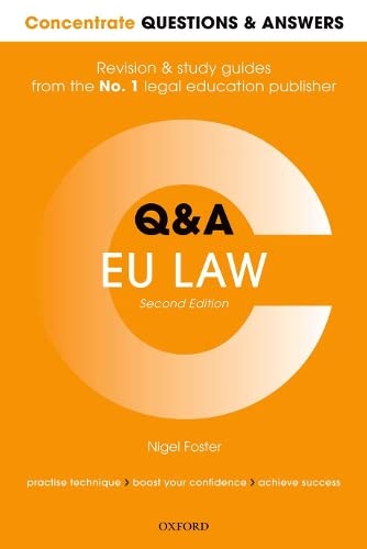 Beispielbild fr Concentrate Questions and Answers EU Law: Law Q&A Revision and Study Guide (Concentrate Questions & Answers) zum Verkauf von medimops