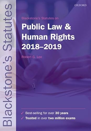 Imagen de archivo de Blackstone's Statutes on Public Law & Human Rights 2018-2019 (Blackstone's Statute Series) a la venta por WorldofBooks