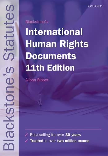 Beispielbild fr Blackstone's International Human Rights Documents (Blackstone's Statute Series) zum Verkauf von Wonder Book