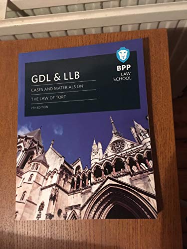 Beispielbild fr GDL and LLB Cases and Materials on the Law of Tort - 7th edition zum Verkauf von WorldofBooks
