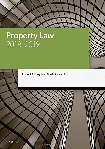 Stock image for Property Law 2018-2019 (Legal Practice Course Manuals) for sale by AwesomeBooks