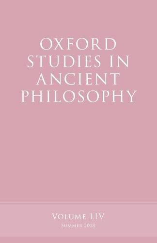 Stock image for Oxford Studies in Ancient Philosophy: Summer 2018 for sale by Revaluation Books