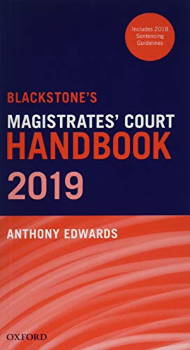 Beispielbild fr Blackstone's Magistrates' Court Handbook 2019 zum Verkauf von WorldofBooks