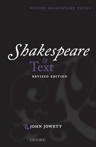 Beispielbild fr Shakespeare and Text zum Verkauf von Blackwell's