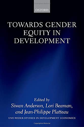 Stock image for Towards Gender Equity in Development for sale by Recycle Bookstore