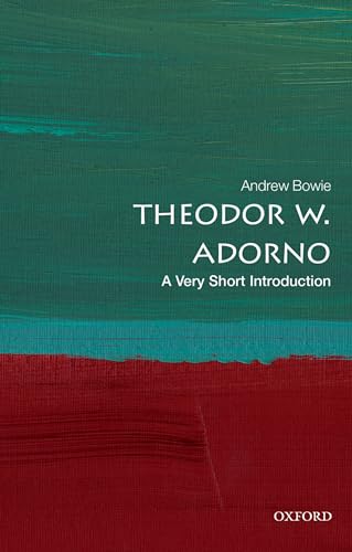 Imagen de archivo de Theodor W. Adorno: A Very Short Introduction (Very Short Introductions) a la venta por Zoom Books Company
