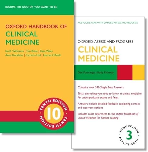 Stock image for Oxford Handbook of Clinical Medicine 10e and Oxford Assess and Progress: Clinical Medicine 3e for sale by GF Books, Inc.