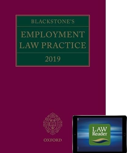 9780198835165: Blackstone's Employment Law Practice 2019 (book and digital pack)