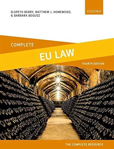Beispielbild fr Complete EU Law: Text, Cases, and Materials zum Verkauf von AwesomeBooks
