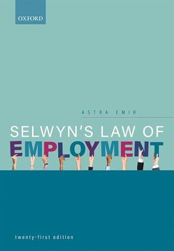 Stock image for Selwyn's Law of Employment for sale by Better World Books Ltd