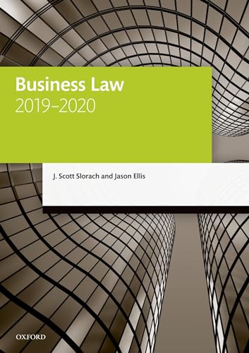 9780198838579: Business Law 2019-2020 (Legal Practice Course Manuals)