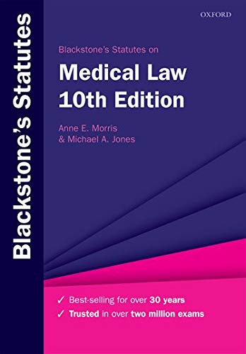 Stock image for Blackstone's Statutes on Medical Law (Blackstone's Statute Series) for sale by WorldofBooks