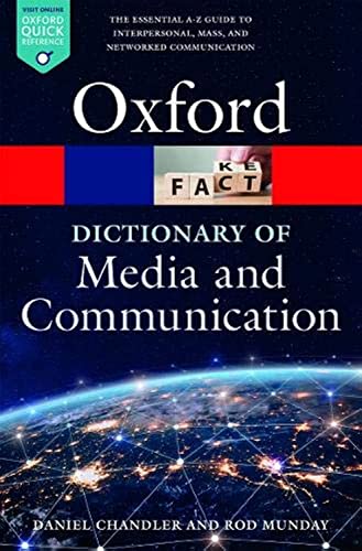 Beispielbild fr A Dictionary of Media and Communication (Oxford Quick Reference) zum Verkauf von AwesomeBooks