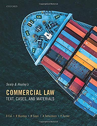 Stock image for Sealy and Hooley's Commercial Law: Text, Cases, and Materials for sale by GF Books, Inc.