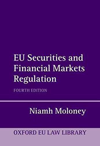 9780198844877: EU Securities and Financial Markets Regulation