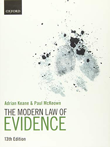 9780198848486: The Modern Law of Evidence