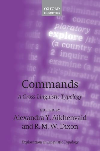 Imagen de archivo de Commands: A Cross-linguistic Typology a la venta por Revaluation Books