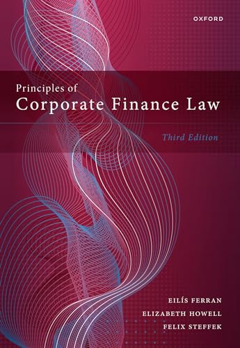 Stock image for Principles of Corporate Finance Law for sale by GF Books, Inc.