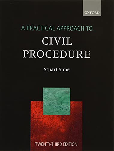 9780198858386: A Practical Approach to Civil Procedure