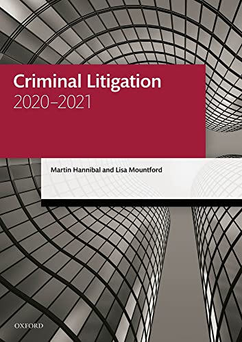 Imagen de archivo de Criminal Litigation 2020-2021 (Legal Practice Course Manuals) a la venta por AwesomeBooks