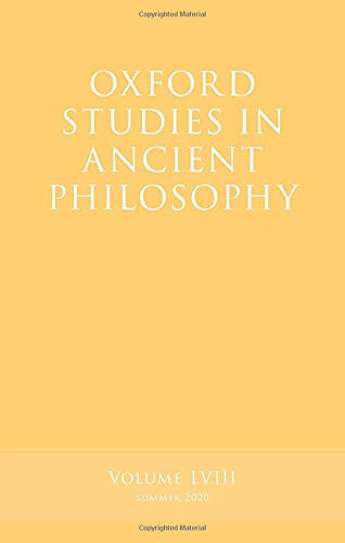 Beispielbild fr Oxford Studies in Ancient Philosophy. Volume 58 zum Verkauf von Blackwell's