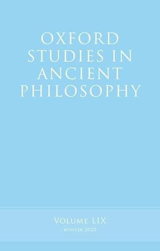 Beispielbild fr Oxford Studies in Ancient Philosophy. Volume 59 zum Verkauf von Blackwell's