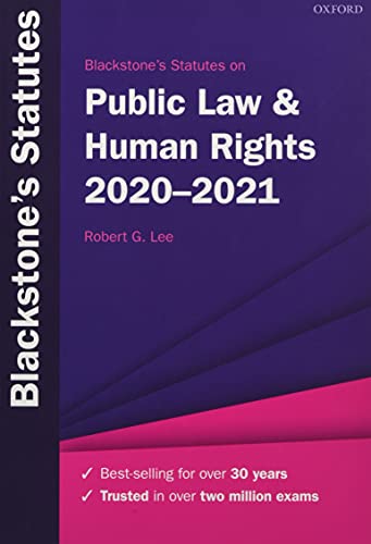 Beispielbild fr Blackstone's Statutes on Public Law & Human Rights 2020-2021 (Blackstone's Statute Series) zum Verkauf von WorldofBooks