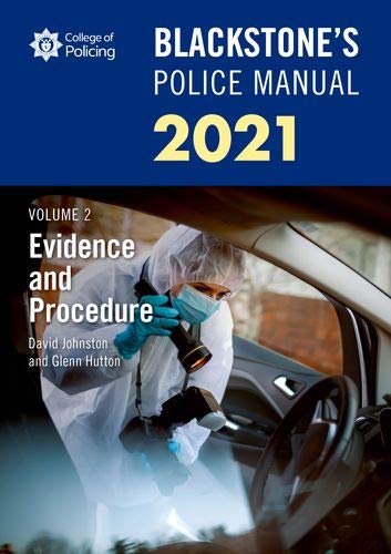Stock image for Blackstone's Police Manuals Volume 2: Evidence and Procedure 2021 for sale by MusicMagpie