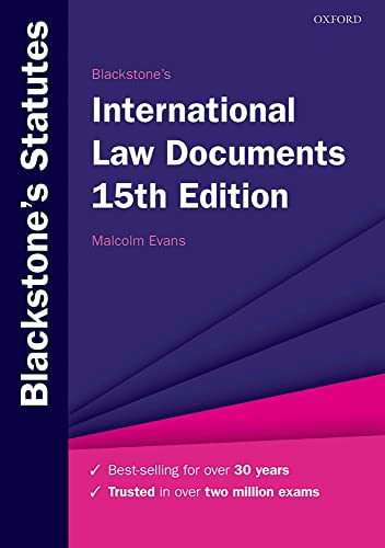 Beispielbild fr Blackstone's International Law Documents zum Verkauf von Blackwell's