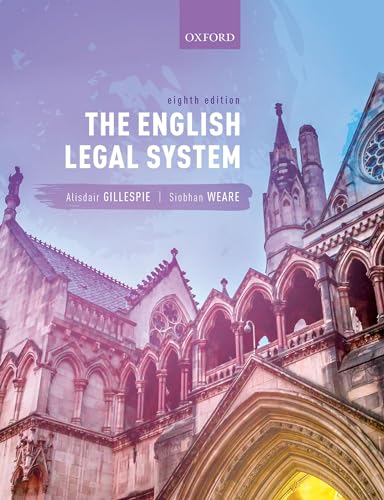 Imagen de archivo de The English Legal System a la venta por Better World Books Ltd