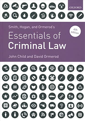 Imagen de archivo de Smith, Hogan, and Ormerod's Essentials of Criminal Law a la venta por Better World Books Ltd