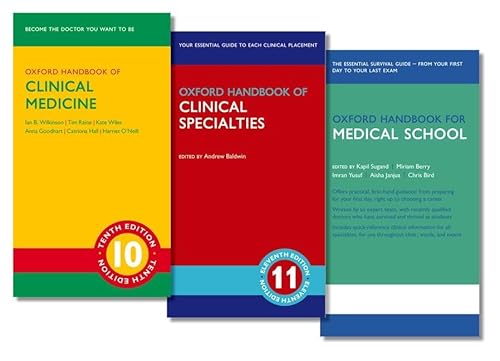 Stock image for Oxford Handbook of Clinical Medicine, Oxford Handbook of Clinical Specialties, and Oxford Handbook for Medical School Pack (Oxford Medical Handbooks) for sale by Books Unplugged