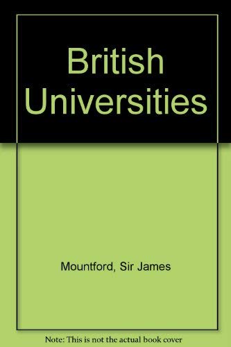 Beispielbild fr British Universities zum Verkauf von Better World Books