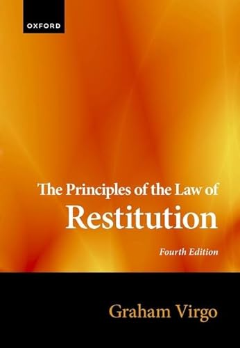 Imagen de archivo de The Principles of the Law of Restitution a la venta por Revaluation Books