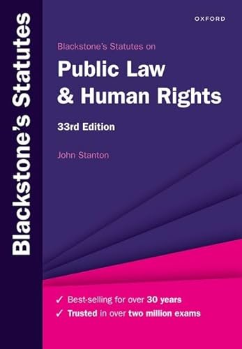 Beispielbild fr Blackstone's Statutes on Public Law &amp; Human Rights zum Verkauf von Blackwell's