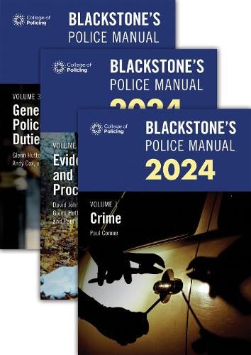 Stock image for Blackstone's Police Manuals Three Volume Set 2024 for sale by Revaluation Books