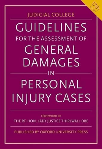 Beispielbild fr Guidelines for the Assessment of General Damages in Personal Injury Cases zum Verkauf von Blackwell's