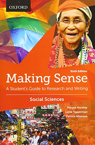 9780199010196: Making Sense in the Social Sciences: A Student's Guide to Research and Writing