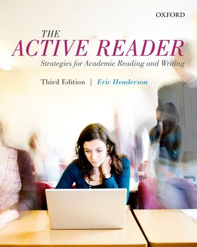 Beispielbild fr Active Reader : Strategies for Academic Reading and Writing zum Verkauf von Better World Books