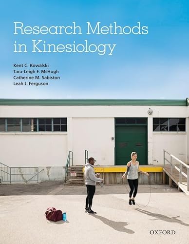 Beispielbild fr Research Methods in Kinesiology zum Verkauf von Books From California