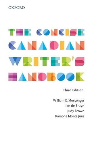 9780199021093: The Concise Canadian Writer's Handbook