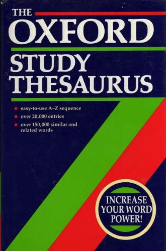 9780199102570: Oxford Study Thesaurus (Jacketed Edition)
