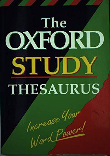 Stock image for The Oxford Study Thesaurus for sale by AwesomeBooks