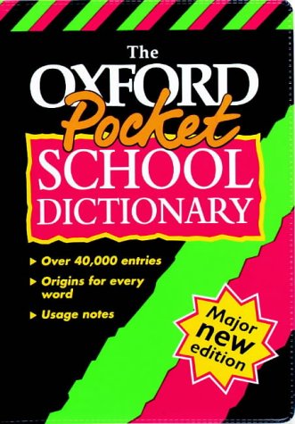 9780199103829: OXFORD POCKET SCHOOL DICTIONARY F