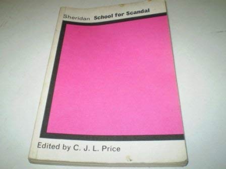 Imagen de archivo de The School For Scandal a la venta por Eastleach Books