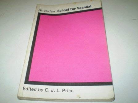 9780199110087: The School for Scandal